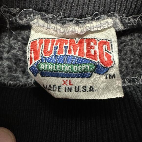 VTG Los Angeles Raiders Sweatshirt NFL Nutmeg Crewneck Embroidered Men’s Size XL - Picture 3 of 8